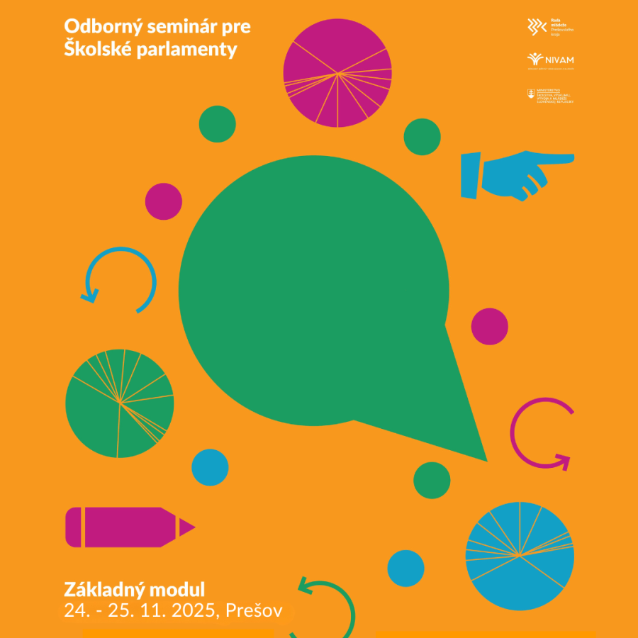 Odborný seminár pre členov školských parlamentov – Základný modul 24. – 25.11. 2025 sa v Prešove uskutoční náš odborný seminár. Školenie je určené pre spádové okresy (Prešov, Sabinov, Bardejov, Svidník, Stropkov, Levoča).